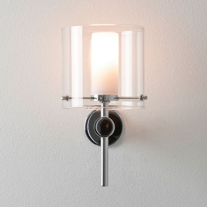 Arezzo Chrome and Glass Wall Light