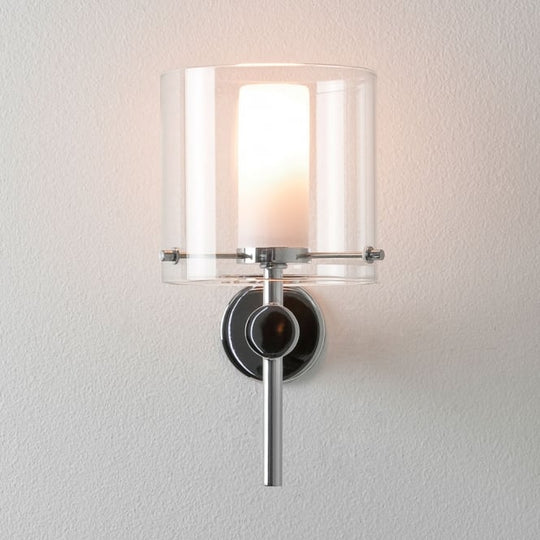 Arezzo Chrome and Glass Wall Light