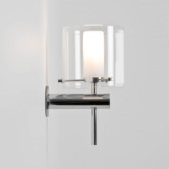 Arezzo Chrome and Glass Wall Light