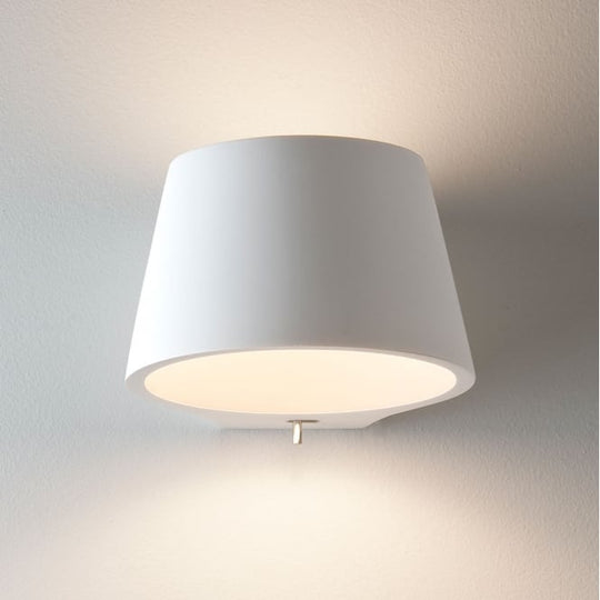 Koza wall light white plaster finish