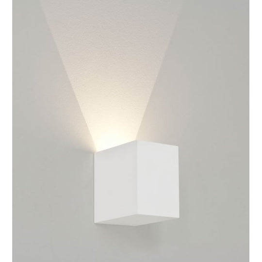 Parma 100 interior wall light white plaster finish