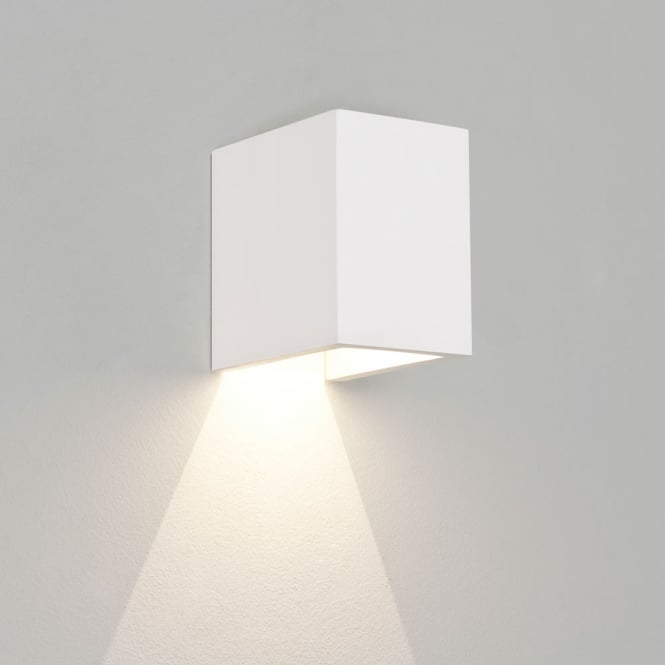 Parma 100 interior wall light white plaster finish