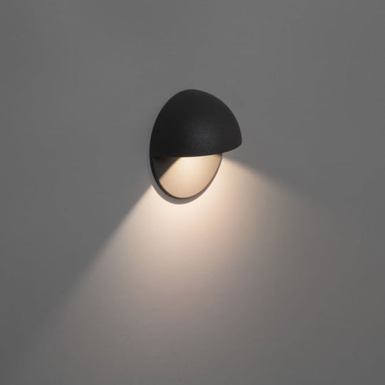 Tivoli LED exterior wall light black finish