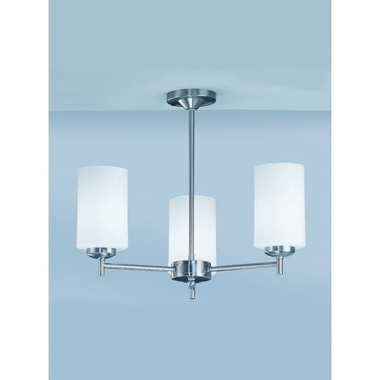 semi flush matt nickel glass ceiling light