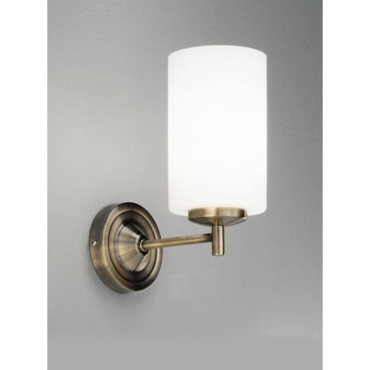bronze finish glass wall light