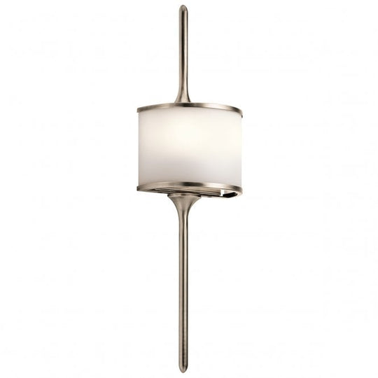 Mona Small 2 Light Wall Light In Classic Pewter Finish