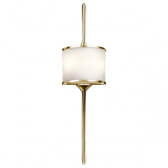 Mona Large 2 Light Wall Light In Polished Brass Finish