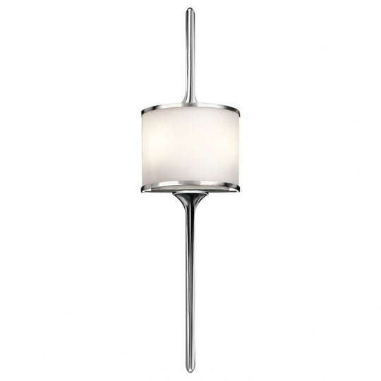 Mona Large 2 Light Wall Light In Polished Chrome Finish