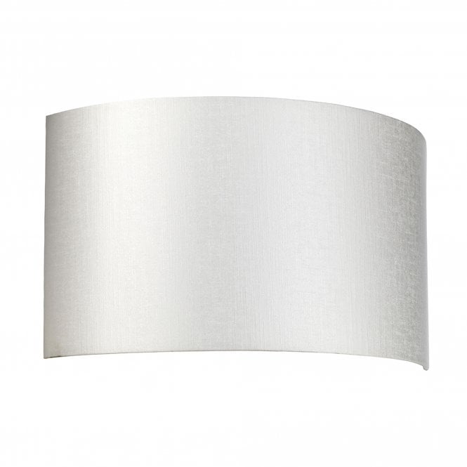 Cooper Large Curved Wall Light with Polished Chrome Back Plate