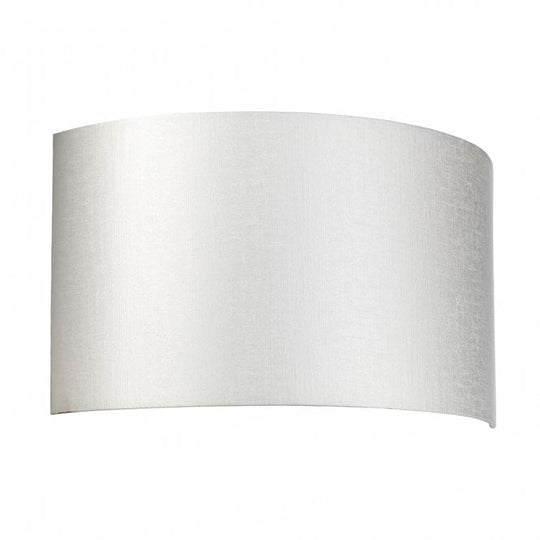 Cooper Large Curved Wall Light with Polished Chrome Back Plate