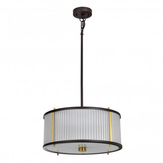 Corona 3 Light Pendant - Museum Bronze