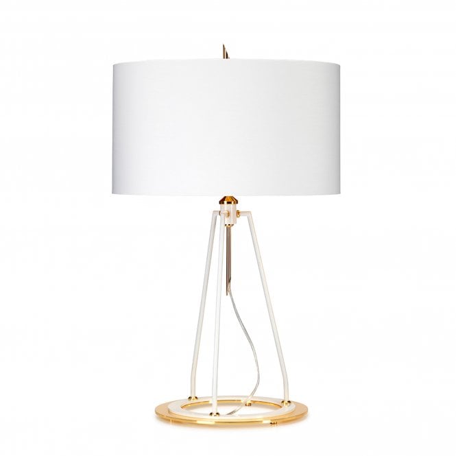 Ferrara Table Lamp - White and Polished Gold
