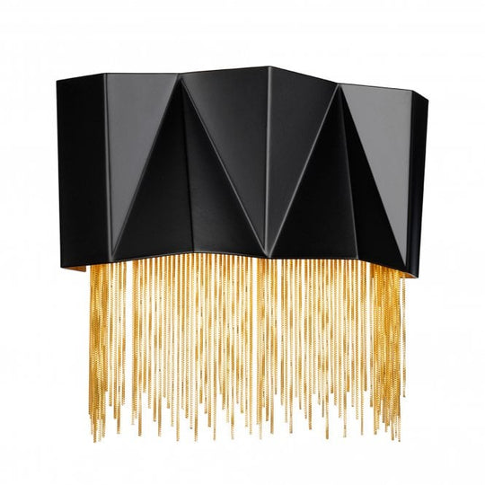 Zuma 3 Light Wall Light Satin Black/ Gold