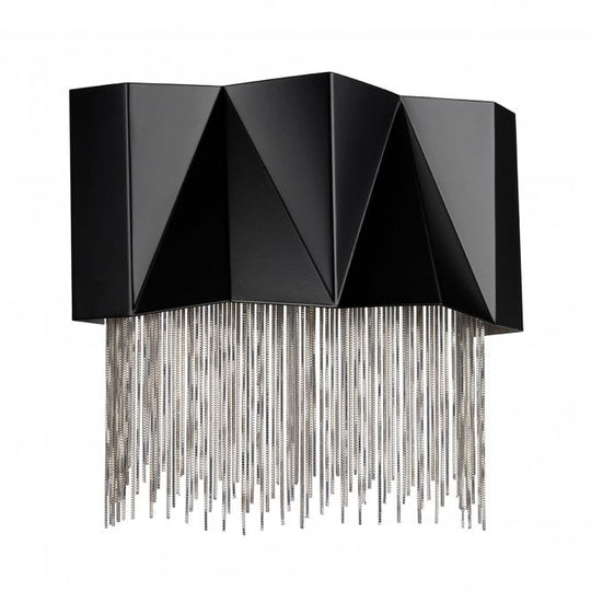 Zuma 3 Light Wall Light Satin Black/ Silver