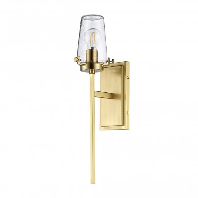 Alton 1 Light Wall Light Brushed Brass