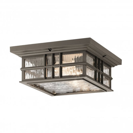 Beacon Square 2 Light Flush Mount Olde Bronze