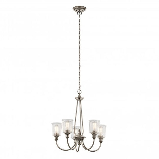 Waverly 5 Light Chandelier - Classic Pewter