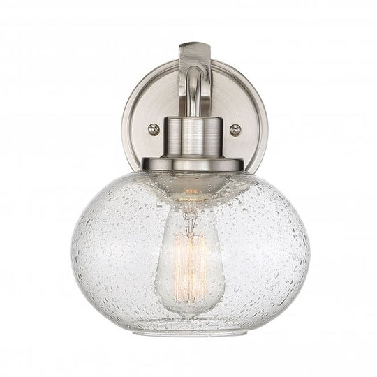 Trilogy 1 Light Wall Light - Brushed Nickel