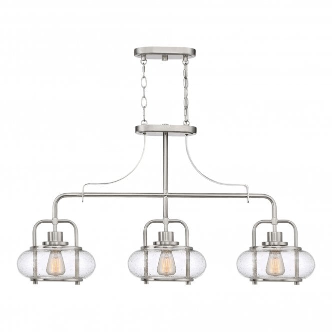 Trilogy 3 Light Island Pendant - Brushed Nickel