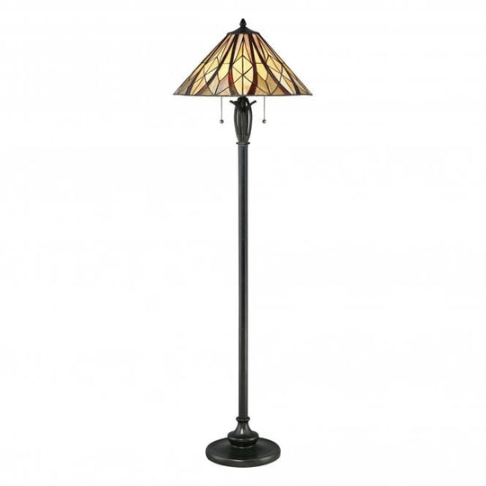 Victory Tiffany Floor Lamp Valiant Bronze
