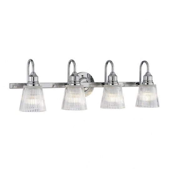 Addison 4 Light IP44 Bathroom Wall Light in Polished Chrome