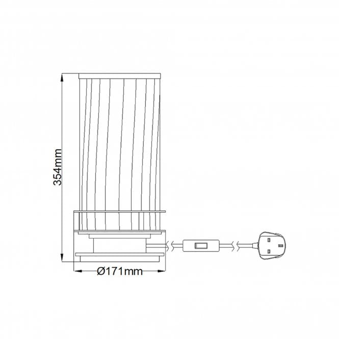 Arno Table Lamp With Smoke Glass And Aged Brass Metal Work