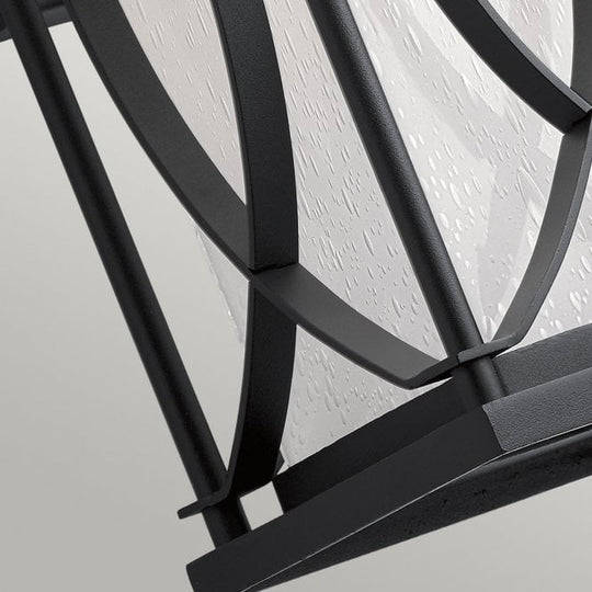 Ashbern Single Medium Outdoor Wall Lantern IP44 Textured Black