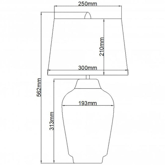 Bexley Table Lamp Black & Brushed Brass with Balck Faux Silk Shade