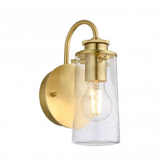 Braelyn Single IP44 Wall Light Brushed Brass