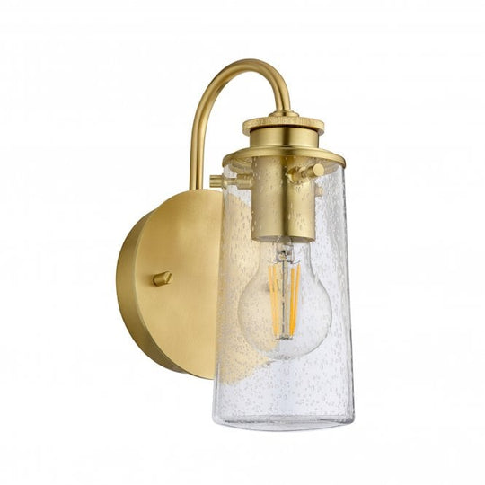 Braelyn Single IP44 Wall Light Brushed Brass