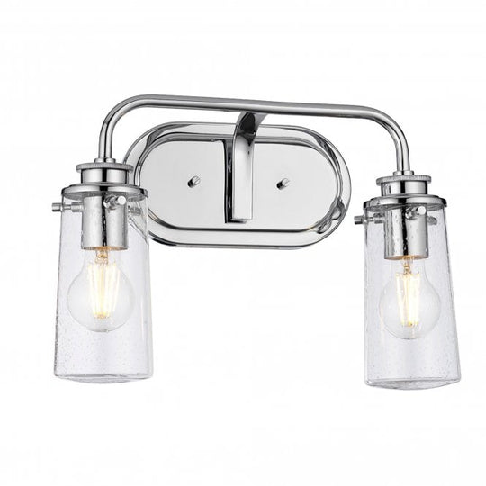 Braelyn Double IP44 Wall Light Polished Chrome