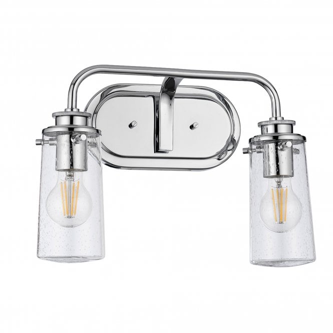Braelyn Double IP44 Wall Light Polished Chrome