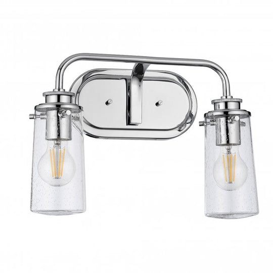 Braelyn Double IP44 Wall Light Polished Chrome