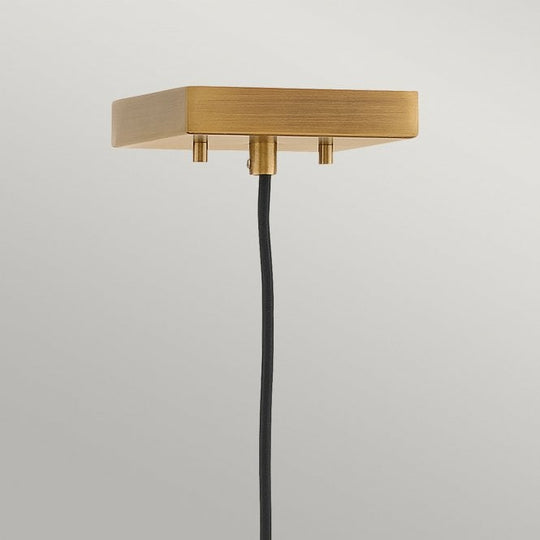 Ensemble Single Rectangle Pendant Brushed Bronze