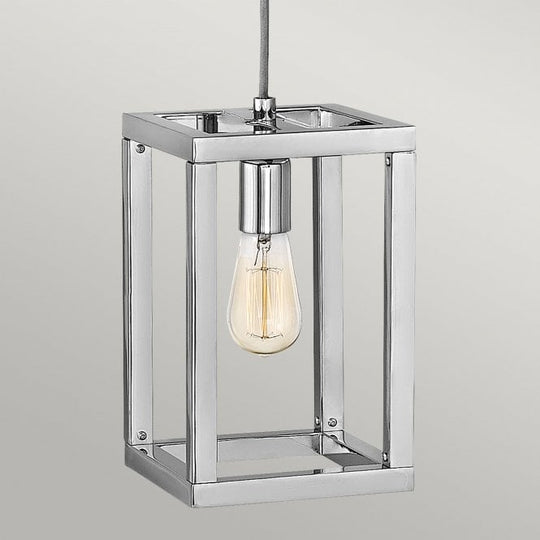 Ensemble Single Rectangle Pendant Polished Nickel