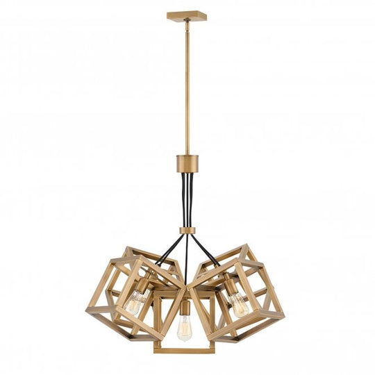 Ensemble 5 Light Pendant  Brushed Bronze