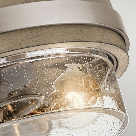 Grand Bank 2 Light Semi-Flush Light Distressed Antique Grey