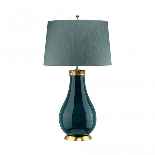 Havering 1 Light Table Lamp with Shale Green Shade