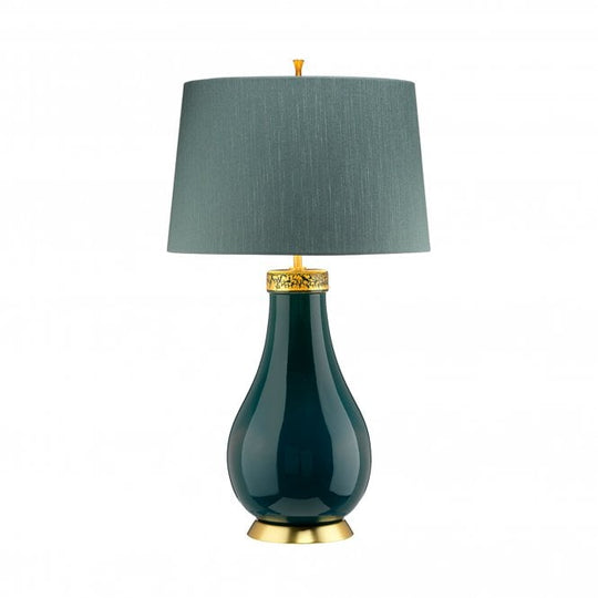 Havering 1 Light Table Lamp with Shale Green Shade