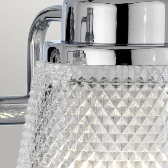 Hudson Double Bathroom Wall Light IP44 Polished Chrome