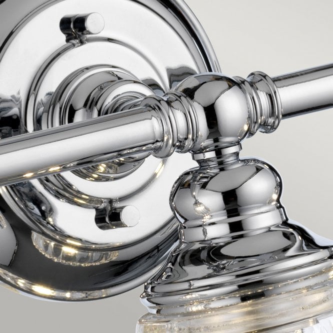 Keynes 3 Light Bathroom Wall Light IP44 Polished Chrome