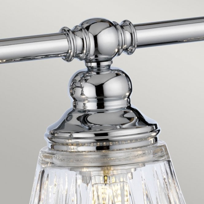 Keynes 4 Light Bathroom Wall Light IP44 Polished Chrome