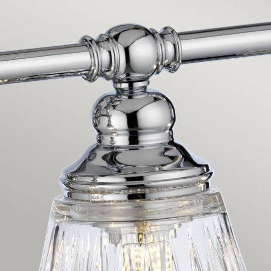 Keynes 4 Light Bathroom Wall Light IP44 Polished Chrome