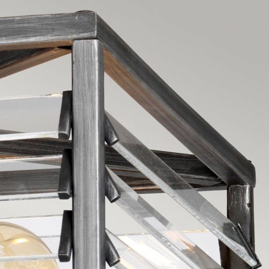 Louvre 4 Light Flush Fitting Gunmetal