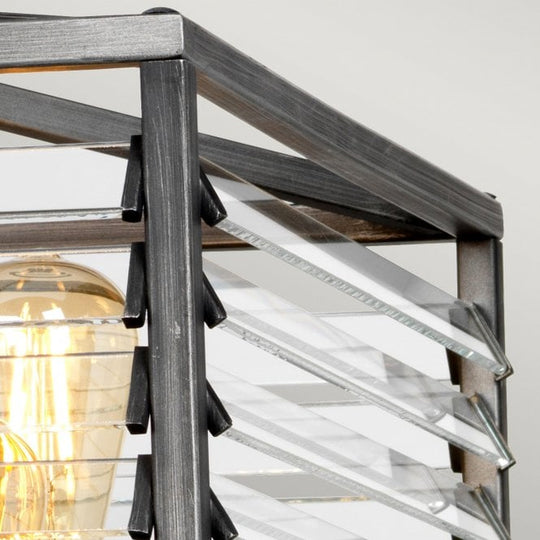 Louvre 6 Light Pendant Lantern Gunmetal