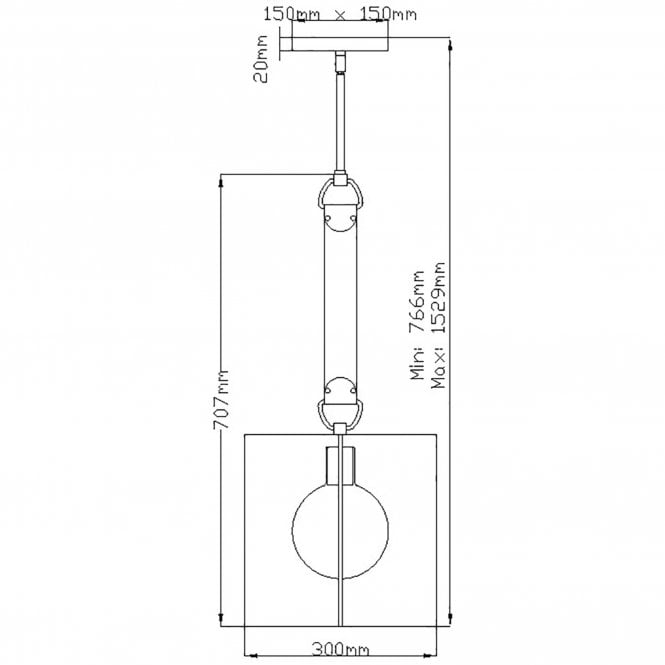 Ludlow Single Pendant - Brushed Graphite