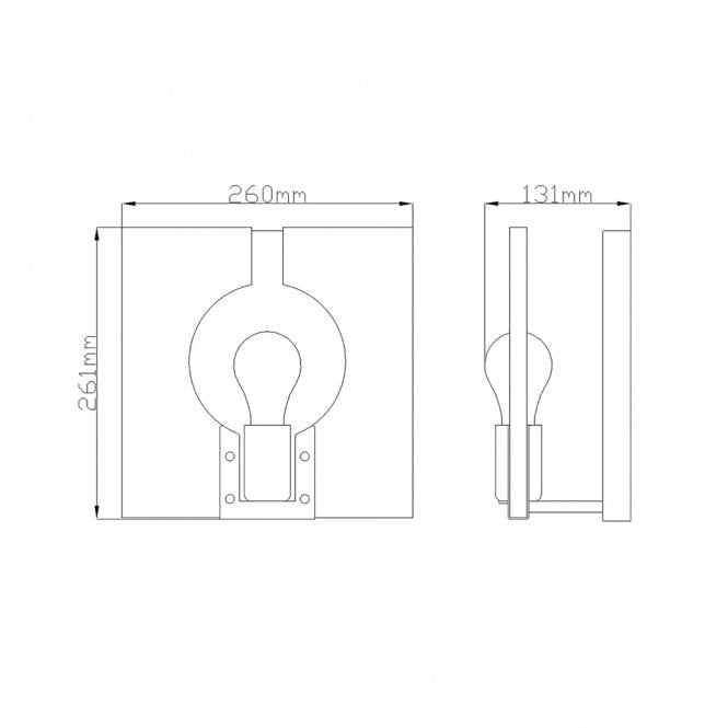 Ludlow Single Wall Light - Polished Nickel