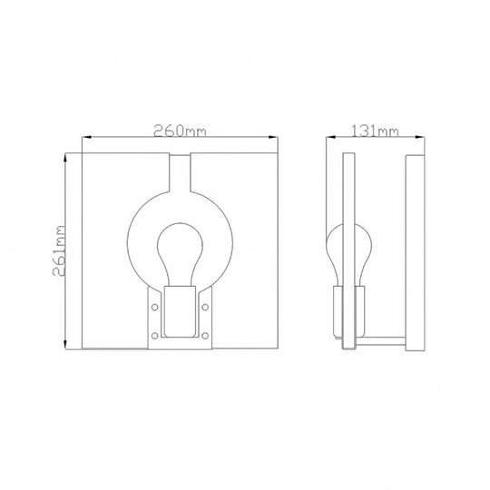 Ludlow Single Wall Light - Polished Nickel