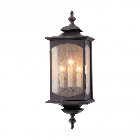 Market Square Large 3 Light Wall Light IP44 Oil Rubbed Bronze