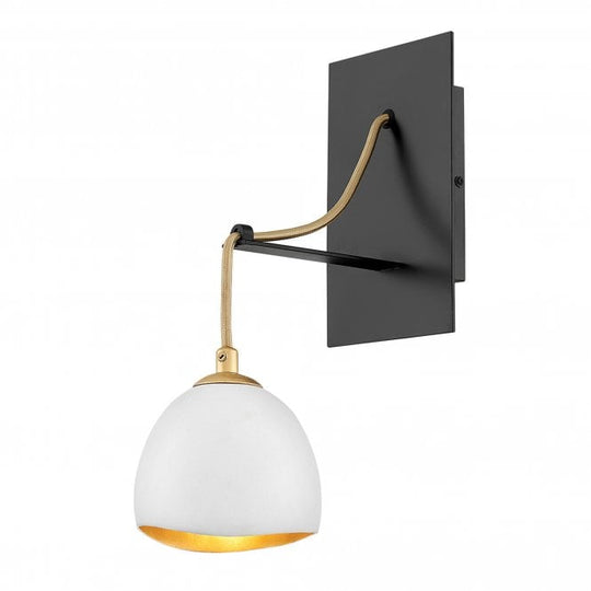 Nula Single Wall Light Shell White/Luxe Gold